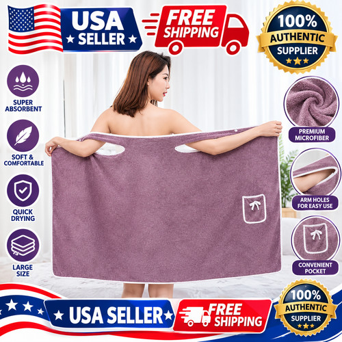 Wearable ladies bath - bath, towel